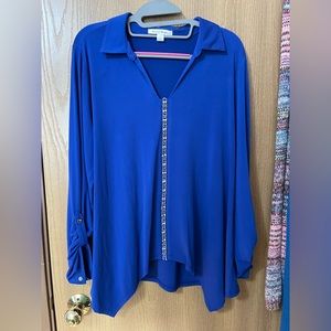Blue Dressy Top